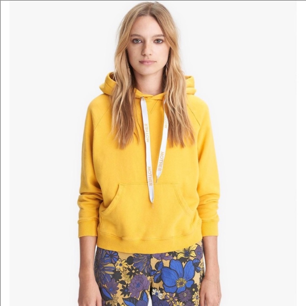 MOTHER Square Mustard Hoodie